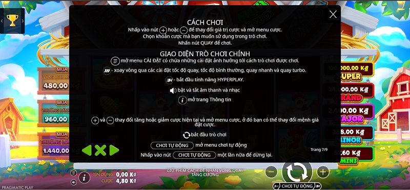 Thưởng bánh quay và cách nhân hệ số lớn